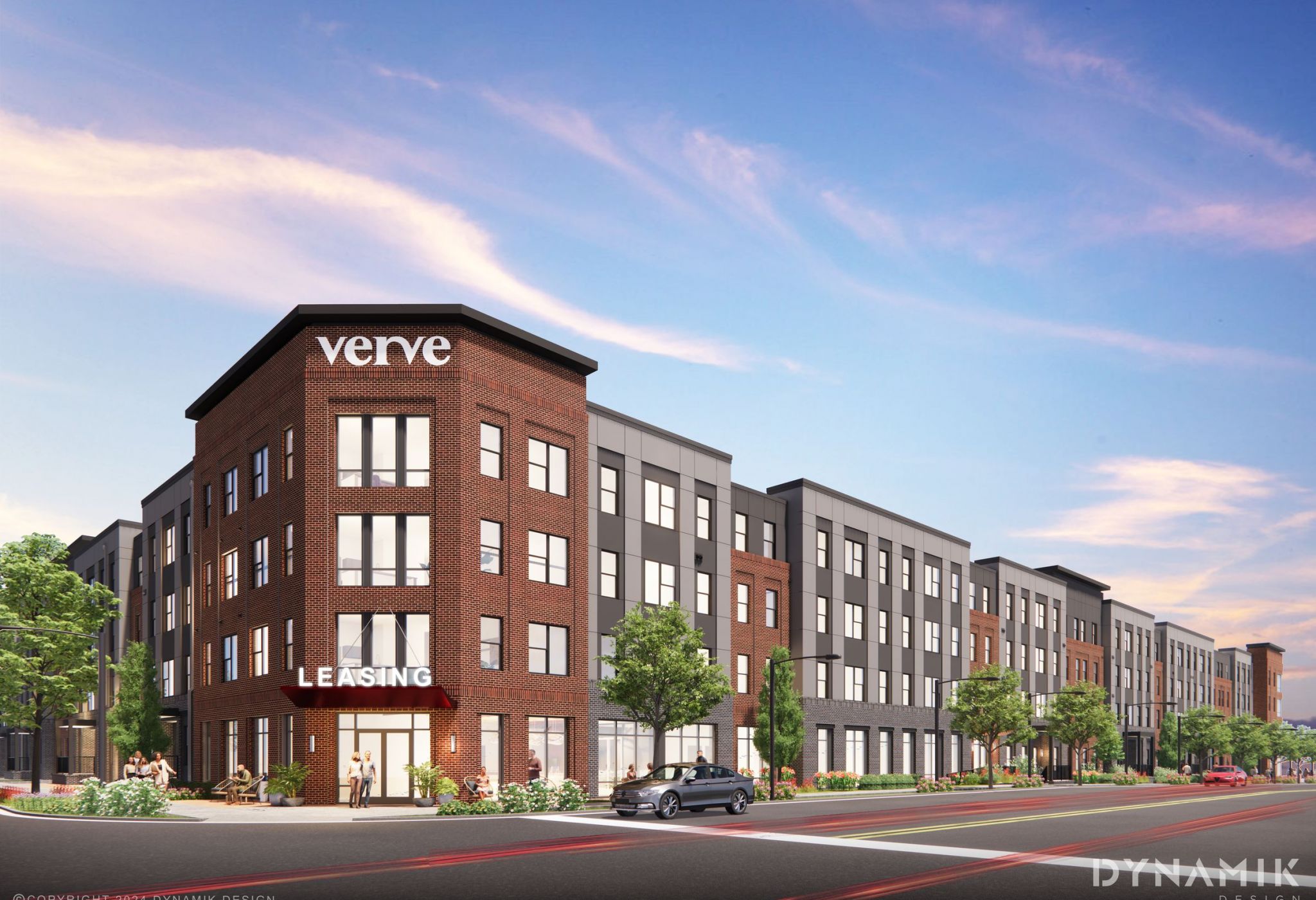 VERVE Columbia student living exterior rendering in Columbia, SC