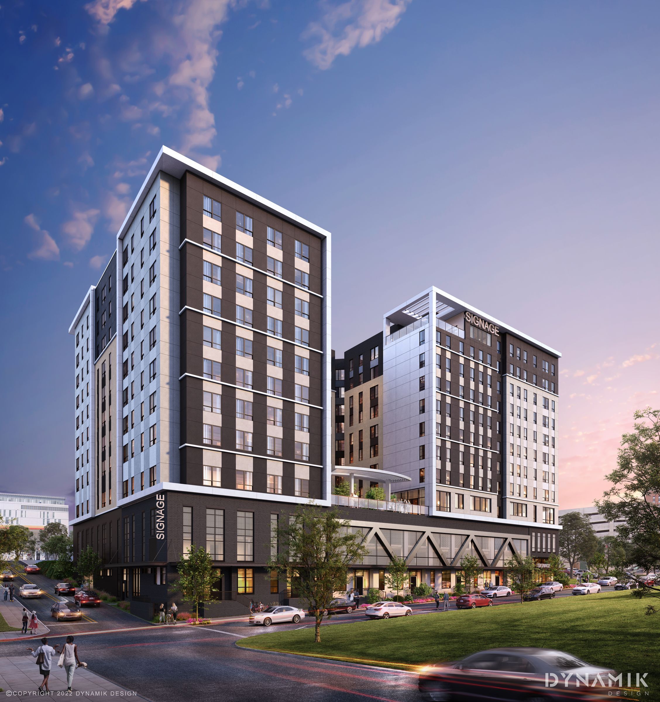 VERVE Knoxville student living exterior rendering in Knoxville, TN