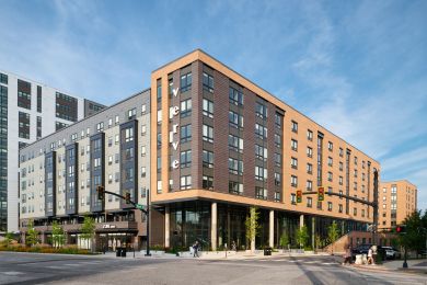 The Yard student living apartments building