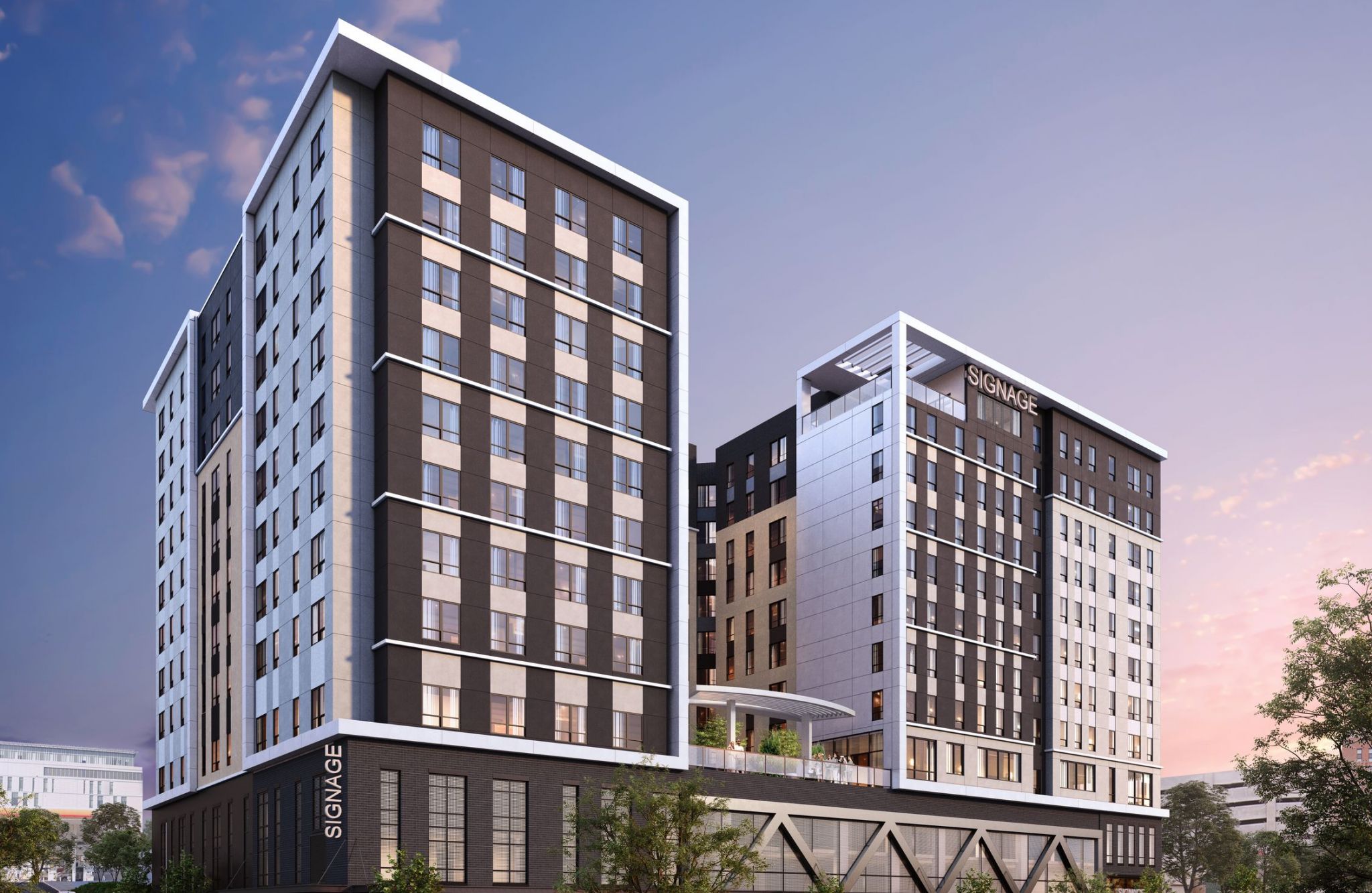 VERVE Knoxville student living exterior rendering in Knoxville, TN