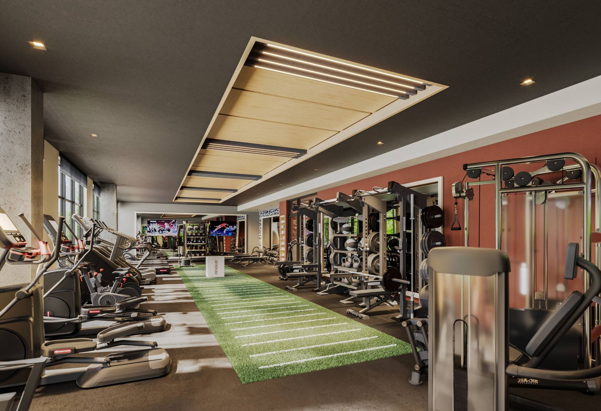 EVER West Lafayette fitness center with cardio machines and weight machines