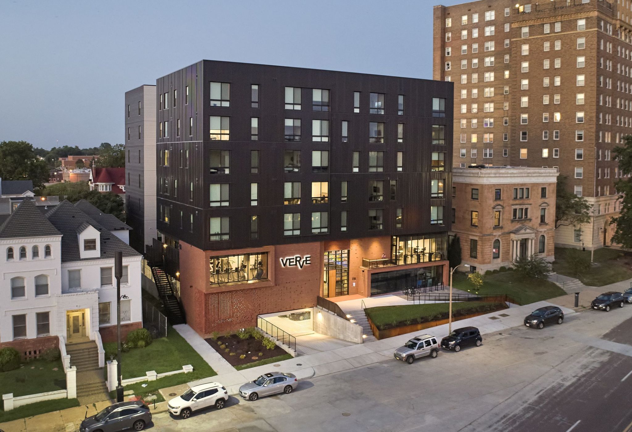 VERVE St. Louis exterior of apartment building